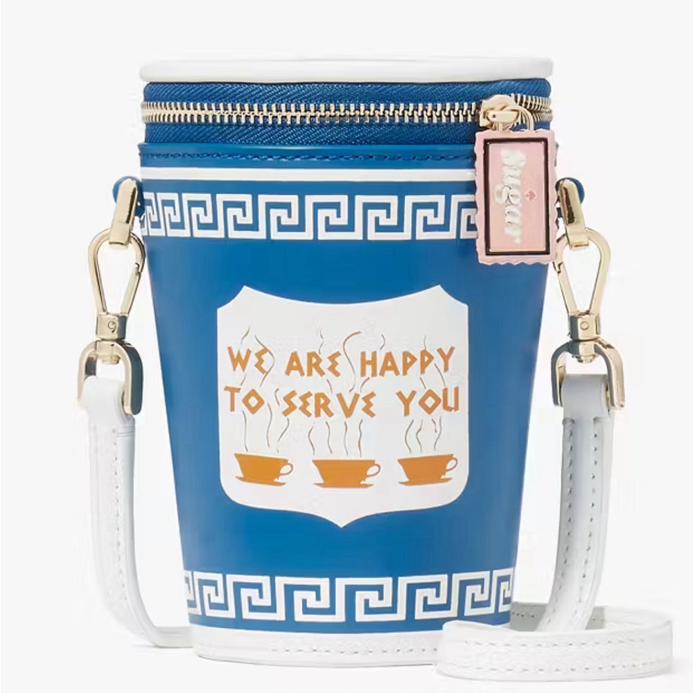 NWT Kate Spade Coffee 3D Break bag.